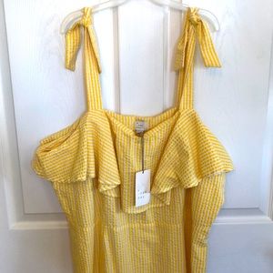 Yellow Striped Sundress
